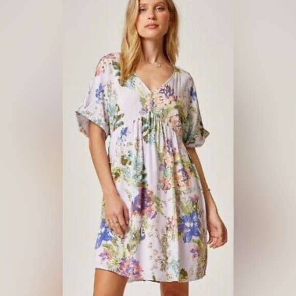 ANDREE by unit Floral V-Neck Dress - Picture 1 of 6